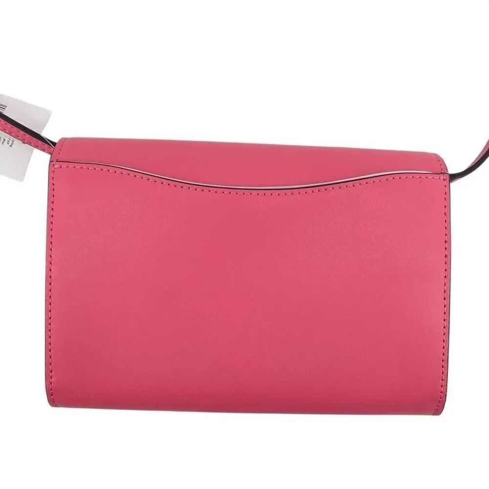 Kate Spade New York Snap With String Pink Leather Crossbody Bag NWT WLRU5769 - Picture 7 of 14